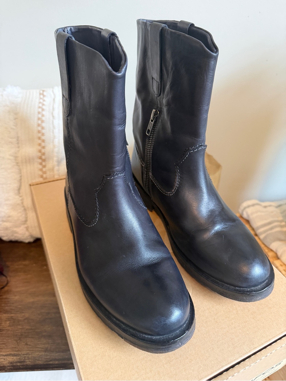 Vintage Foundry Co. Alaina Women's Mid-Calf Leather Boots